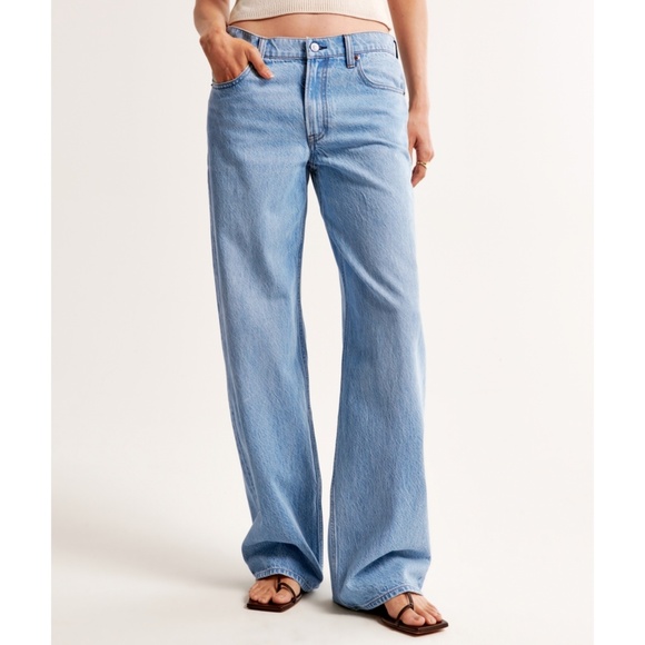 Abercrombie & Fitch Denim - Abercrombie & Fitch Drapey Rigid Ultra Loose Jean Low Rise Size 10 S